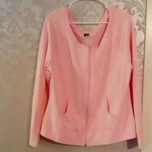 Cheetah zip up sweatshirt jacket xl